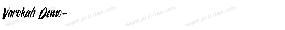 Varokah Demo字体转换